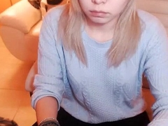 Confused Mephitic Blonde Bitch is Waiting for Your Cum on Her Beautiful Face
