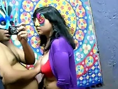 Beautiful big tits indian BBW loves fucking increased by sucking cock