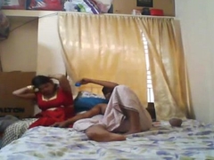 Indian husband &_ wife having sex at home. Tamil couples