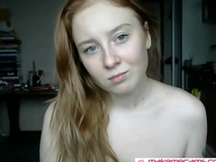 redhead chick in excess of camera - more videos in excess of MakeMeCams.com