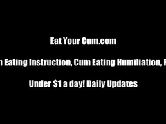 This time you eat your cum CEI