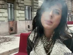 Sexy Legal age teenager Suck Dick In Public In Europe Be required of Money 11