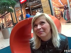 Striking czech teenie is seduced in the hypermarket and rode in pov
