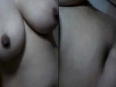 Paki sexy big boobs wife self press
