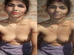 Today Exclusive- Desi Village Bhabhi Boob Pressing And Ridding Soft-pedal Dick Part 2