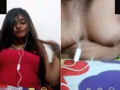 Once in a blue moon Exclusive- Cute Look Desi Shy Girl Finlay Showing Her Boobs On Video Call
