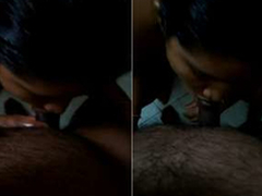 Today Exclusive-Desi  Couple Romance and Blowjob In Bathroom Part 2