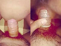 indian bhabi be wild about with her husband cover condom dick