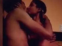 Indian Lover kissing And Boob pressing in hotel