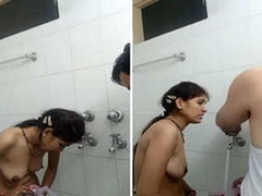 Desi Couple Bath After Sex