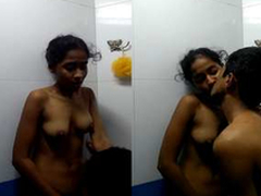 Today Exclusive- Cute look Desi Clg Girl Pussy Licking And Standing Fucked By Beau