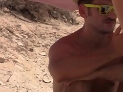 Raul Arevalo in a nudist beach
