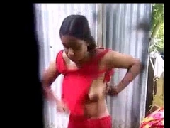 Desi village skirt changing dres after shower - IndianHiddenCams.com